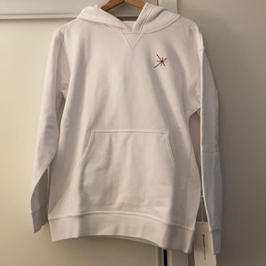 White LIMITED lululemon Membership hoodie. Size 6. NWT.